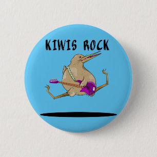 Kiwi Bass Guitar Button