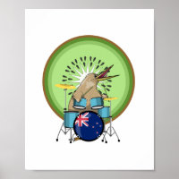Kiwi Bird Drummer