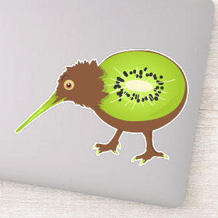 Kiwi Bird Funny Fruit Aufkleber