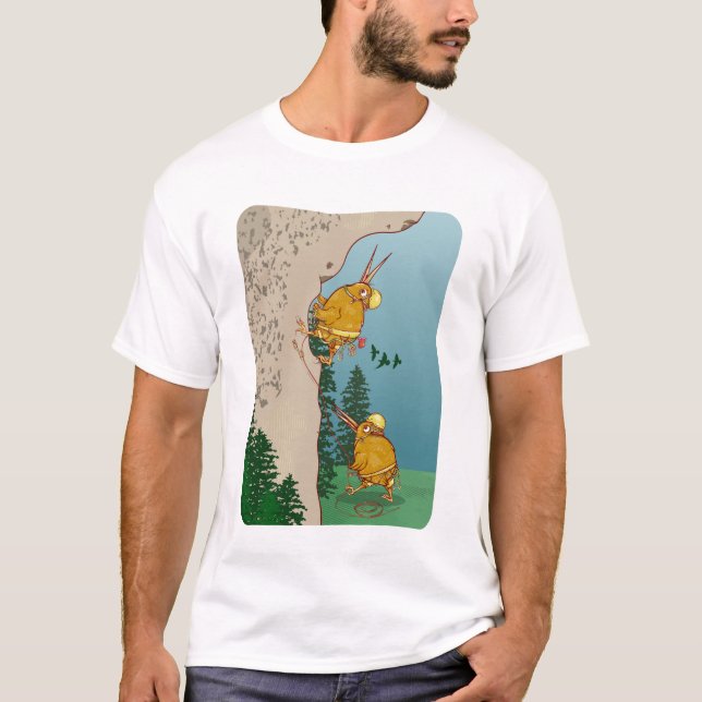 Kiwi Bird Klettern T-Shirt (Vorderseite)