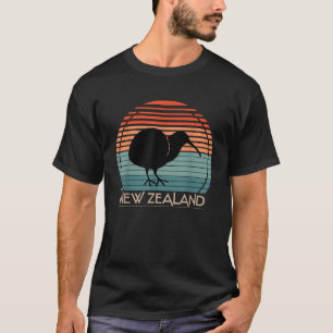 Kiwi Bird Ornithologin Gift Retro Neuseeland T-Shirt
