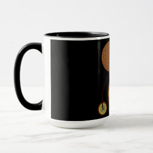 Kiwi Bird Riding Bicycle Tasse
