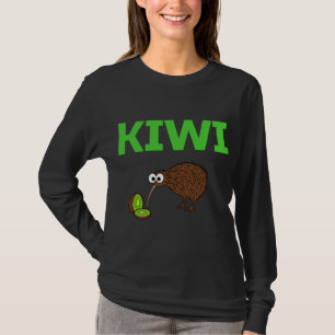 Kiwi Bird und Frucht Funny Niedlich Neuseeland Bir T-Shirt