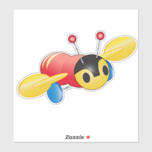 Kiwi Buzzy Bee Aufkleber