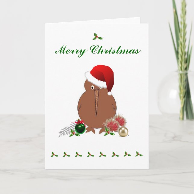 KIWI CHRISTMAS CARD FEIERTAGSKARTE (Vorderseite)