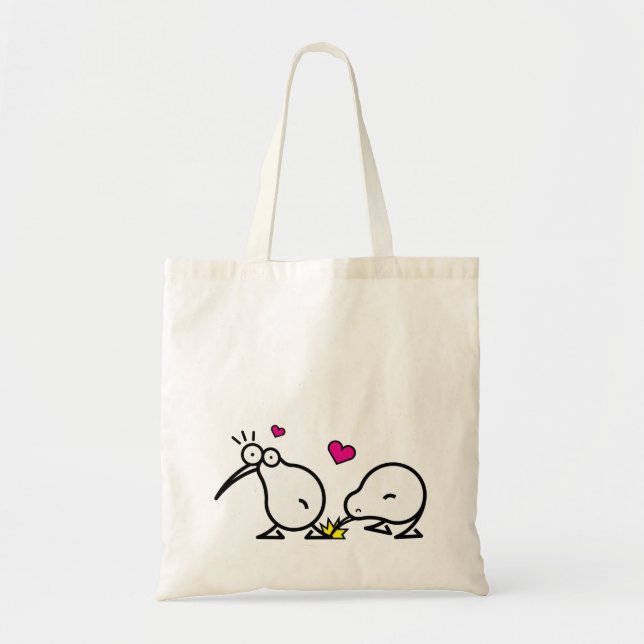 Kiwi Couple Tragetasche (Vorne)