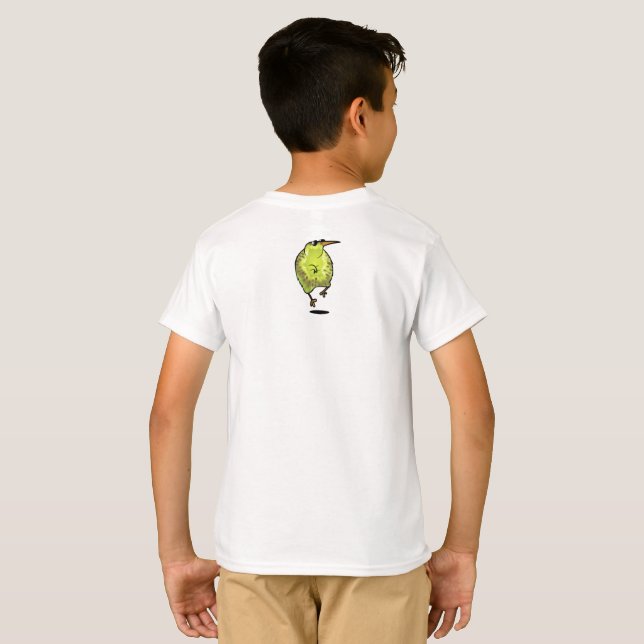 Kiwi dansant avec lunettes de soleil T-shirt (Dos entier)