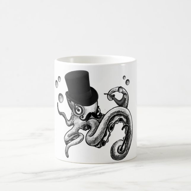 Kiwi die extravagante Krake Kaffeetasse (Mittel)