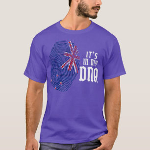 Kiwi DNA Fingerprint Funny Neuseeland T-Shirt