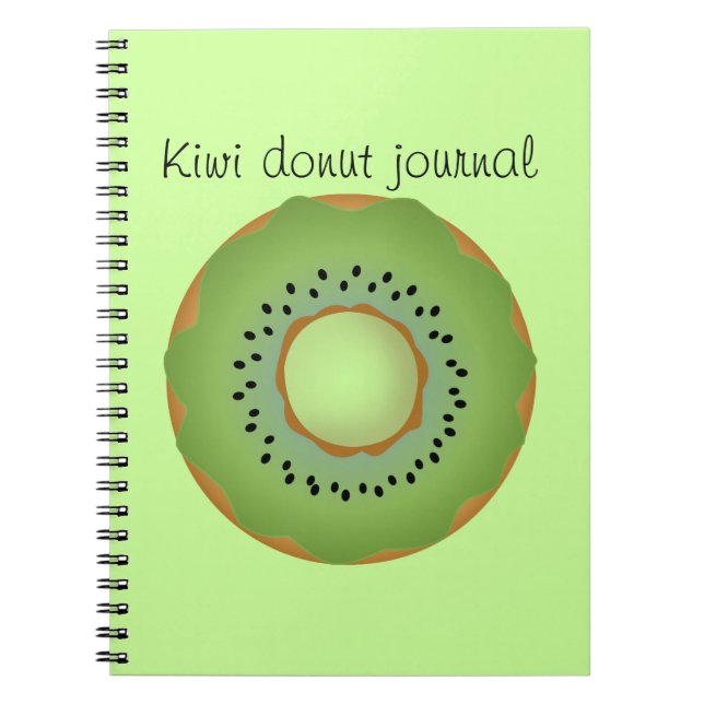 Kiwi Donut Notizblock (Vorderseite)