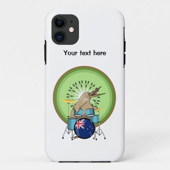 Kiwi Drumming New Zealand Music Case-Mate iPhone Hülle (Rückseite)