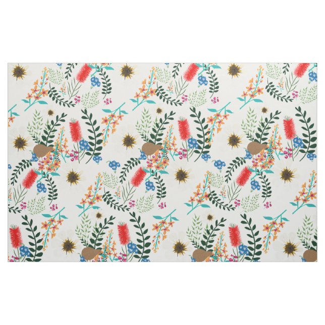Kiwi Flora Stoff (Yard (91,4 cm))