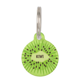 Kiwi Frucht Round Pet Tag Haustiermarke