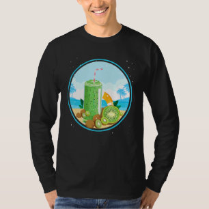 Kiwi Frucht Urlaub Strand Pool Party Sommer Kostüm T-Shirt