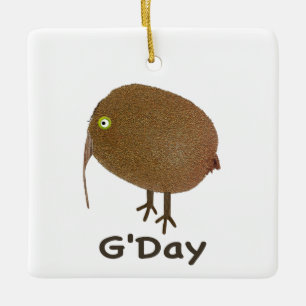 Kiwi Frucht Vogel G'Day Ornament