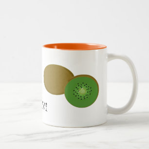 Kiwi-Frucht Zweifarbige Tasse