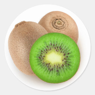 Kiwi-Früchte Runder Aufkleber