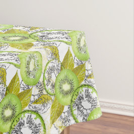 Kiwi, fruchtig, grün und weiß, frisch tischdecke