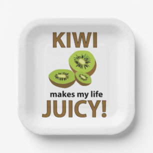 Kiwi-Fruchtliebhaber Kiwi-Sommerparty Pappteller