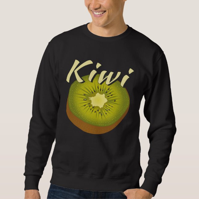 KIWI Fruit Fruit Vitamins Vegan Kiwi Sweatshirt (Vorderseite)