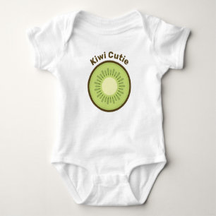 Kiwi Fruit Slice Baby Strampler
