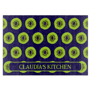 Kiwi Fruit Slices Gemustert Kitchen Schneidebrett