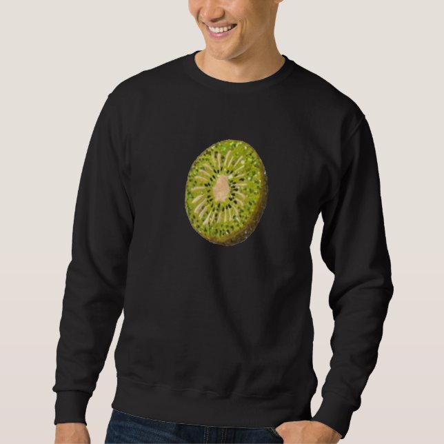 Kiwi Fruit Vacation Beach Kiwi Sweatshirt (Vorderseite)