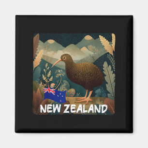 Kiwi-Grafik-Kostüm für Neuseeland-Fans Magnet