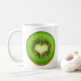 Kiwi Herz Kaffeetasse
