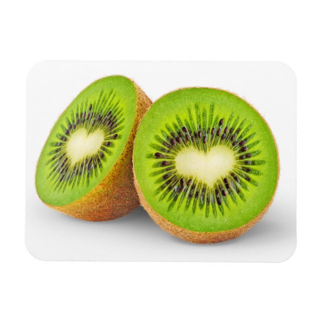Kiwi Herz Magnet (Horizontal)