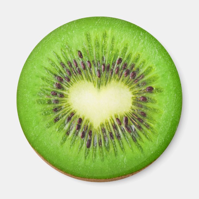 Kiwi Herz Magnet (Vorne)
