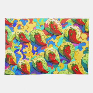 Kiwi Inferno - Ananas-Reich Geschirrtuch