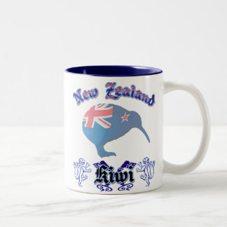 Kiwi-Kaffee-Tasse Neuseelands klassische Zweifarbige Tasse