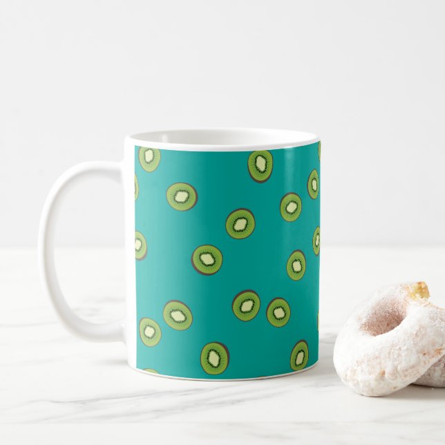 Kiwi Kaffeetasse (Mit Donut)
