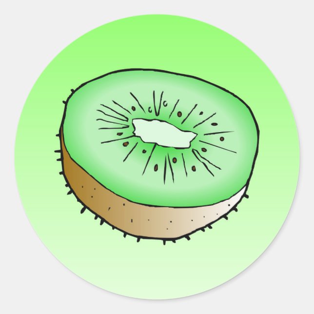 Kiwi - Klassischer Rundaufkleber Runder Aufkleber (Vorderseite)