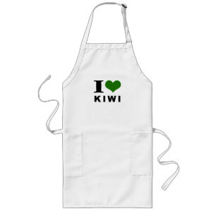 Kiwi lover lange schürze