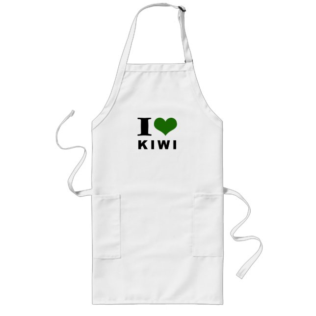 Kiwi lover lange schürze (Vorne)