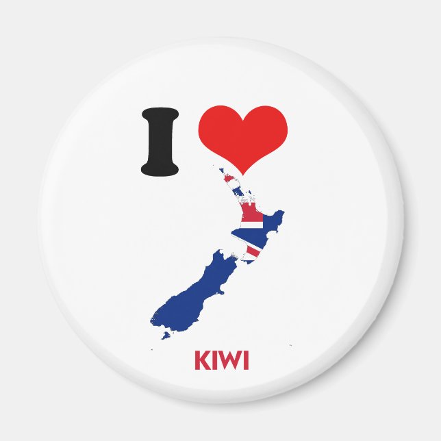 KIWI MAP MAGNET (Vorne)