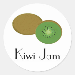 Kiwi-Marmelade Runder Aufkleber