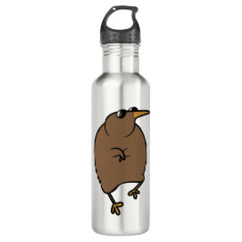 Kiwi mit Sonnenbrille tanzen Edelstahlflasche