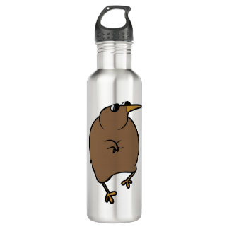 Kiwi mit Sonnenbrille tanzen Edelstahlflasche
