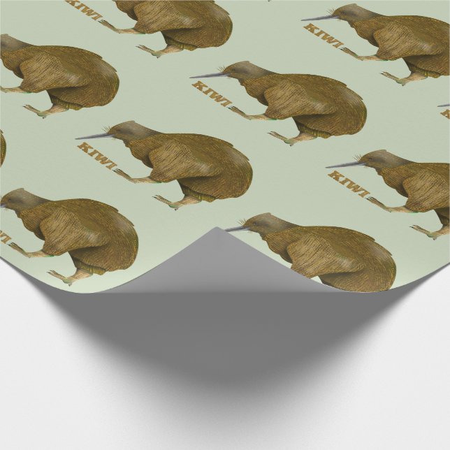 Kiwi N.Z. Bird Geschenkpapier (Ecke)