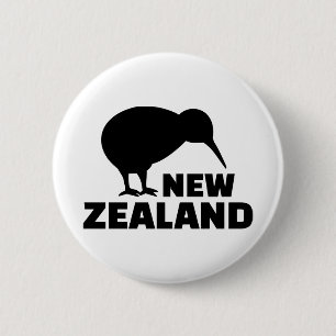 Kiwi Neuseeland Button