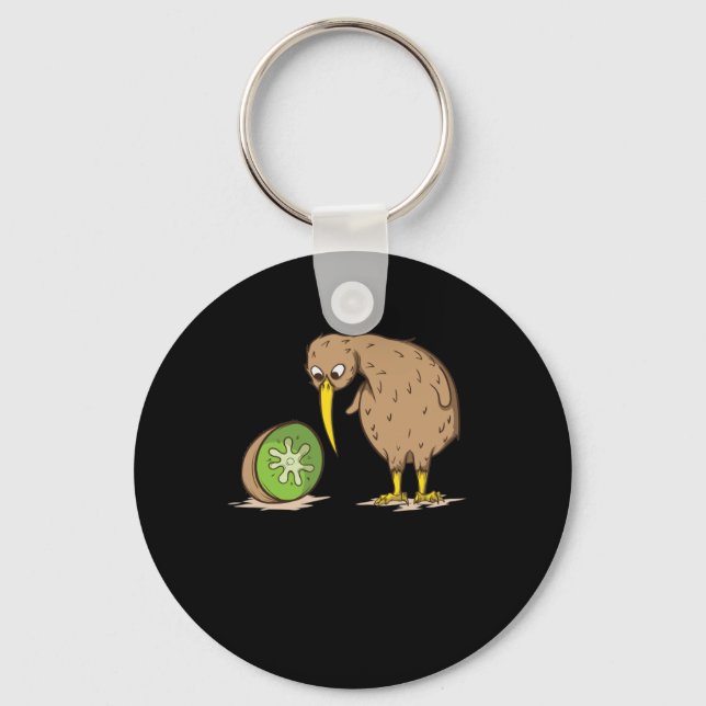 Kiwi Neuseeland flugunfähig Vogel Kiwifrucht Schlüsselanhänger (Vorderseite)