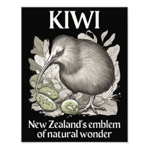 Kiwi: Neuseelands Emblem des Naturwunders Fotodruck