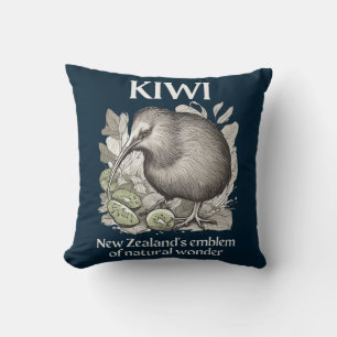 Kiwi: Neuseelands Emblem des Naturwunders Kissen