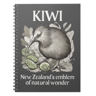 Kiwi: Neuseelands Emblem des Naturwunders Notizblock