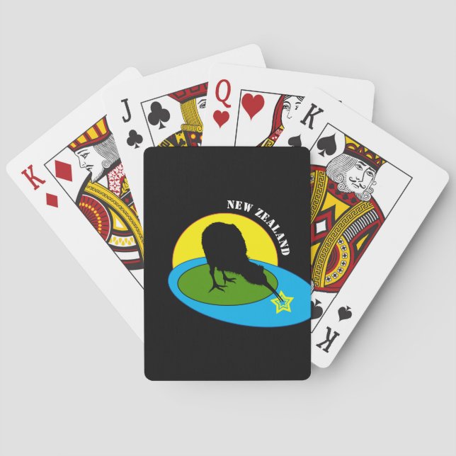 Kiwi - New Zealand Bird & Bro travel (Spiele) Spielkarten (Rückseite)