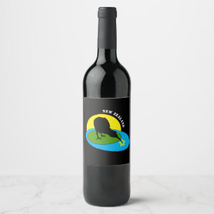 Kiwi - New Zealand Bird & Bro Travel (Wein/Labels) Weinetikett