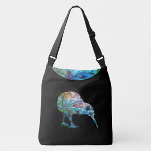 KIWI NEW ZEALAND PAUA CROSSBODY BAG TRAGETASCHEN MIT LANGEN TRÄGERN